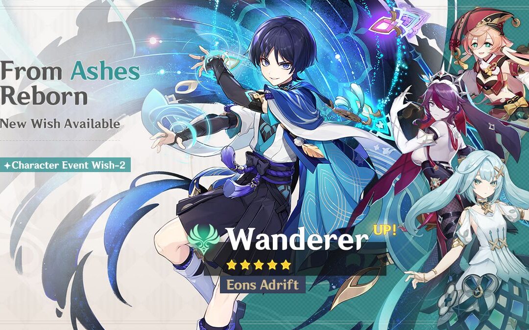 Megérkezett az új „From Ashes Reborn” – „Eons Adrift” Wanderer (Anemo) banner információ!