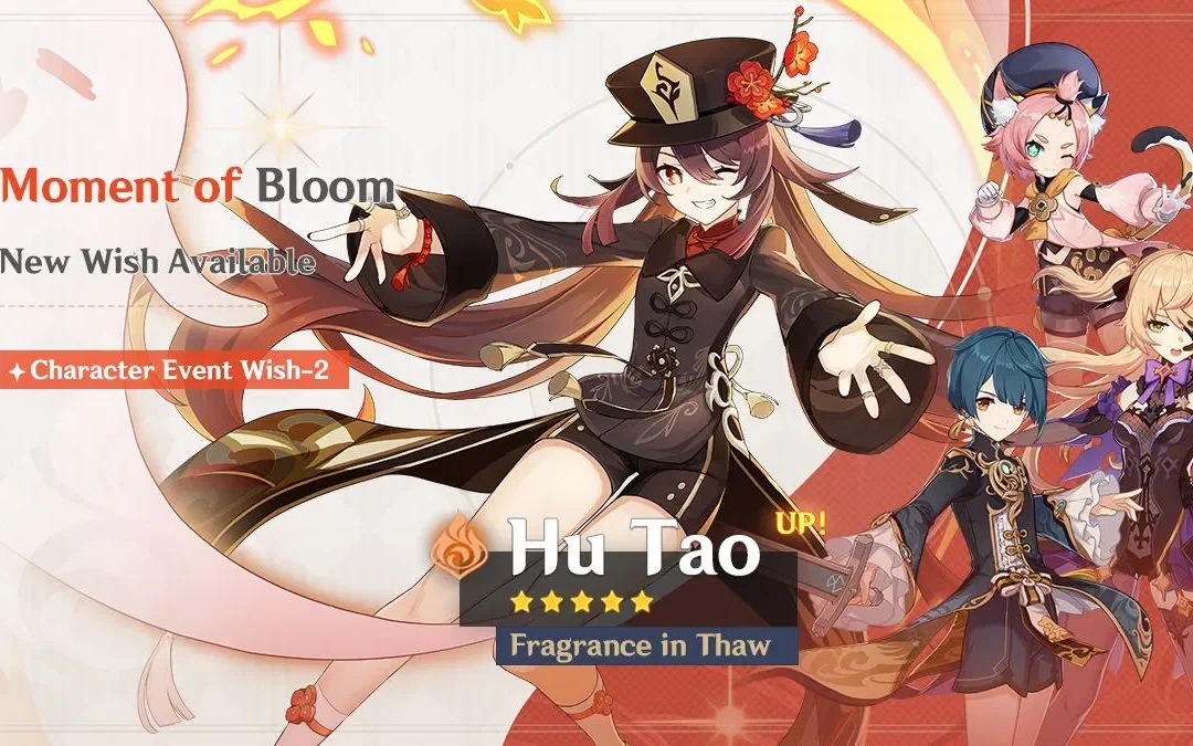 Megérkezett az új „Moment of Bloom” – „Fragrance in Thaw” Hu Tao (Pyro) banner információ!