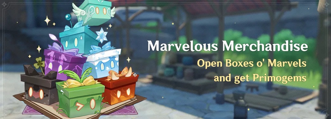 “Marvelous Merchandise” Esemény: Nyiss CsodaCsomagokat, és nyerj Primogemeket!