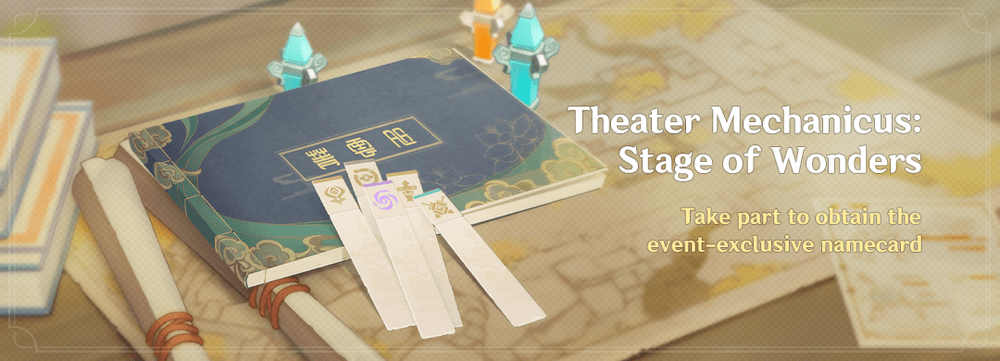 „Theater Mechanicus: Stage of Wonders” Esemény: Vegyél részt, hogy esemény-exkluzív névjegykártyát szerezz