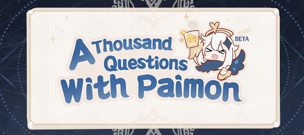 „A Thousand Questions With Paimon” kvíz esemény
