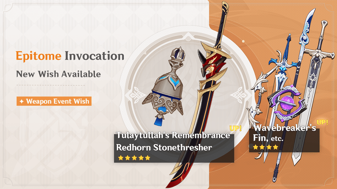 Megérkezett az új “Epitome Invocation” – A Tulaytullah’s Remembrance (Catalyst) és Redhorn Stonethresher (Claymore) fegyver banner információ!